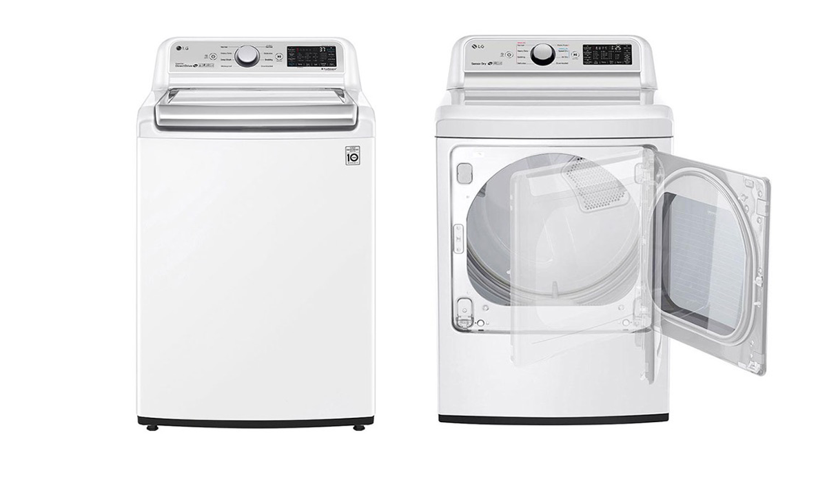 LG Washer WT7305CW and matching Dryer dle7300WE