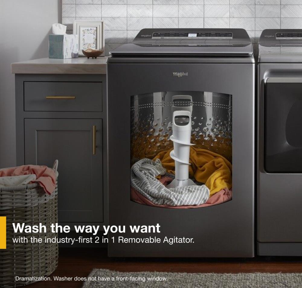 Whirlpool Washer With Removable Agitator 