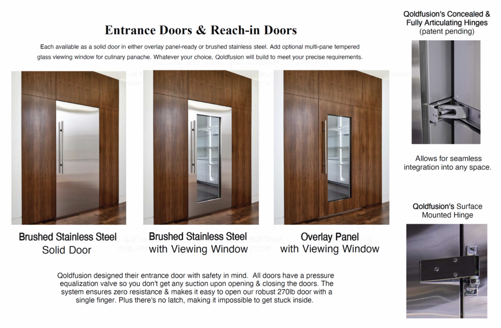 Qoldfusion Entrance Doors & Reach-in Doors